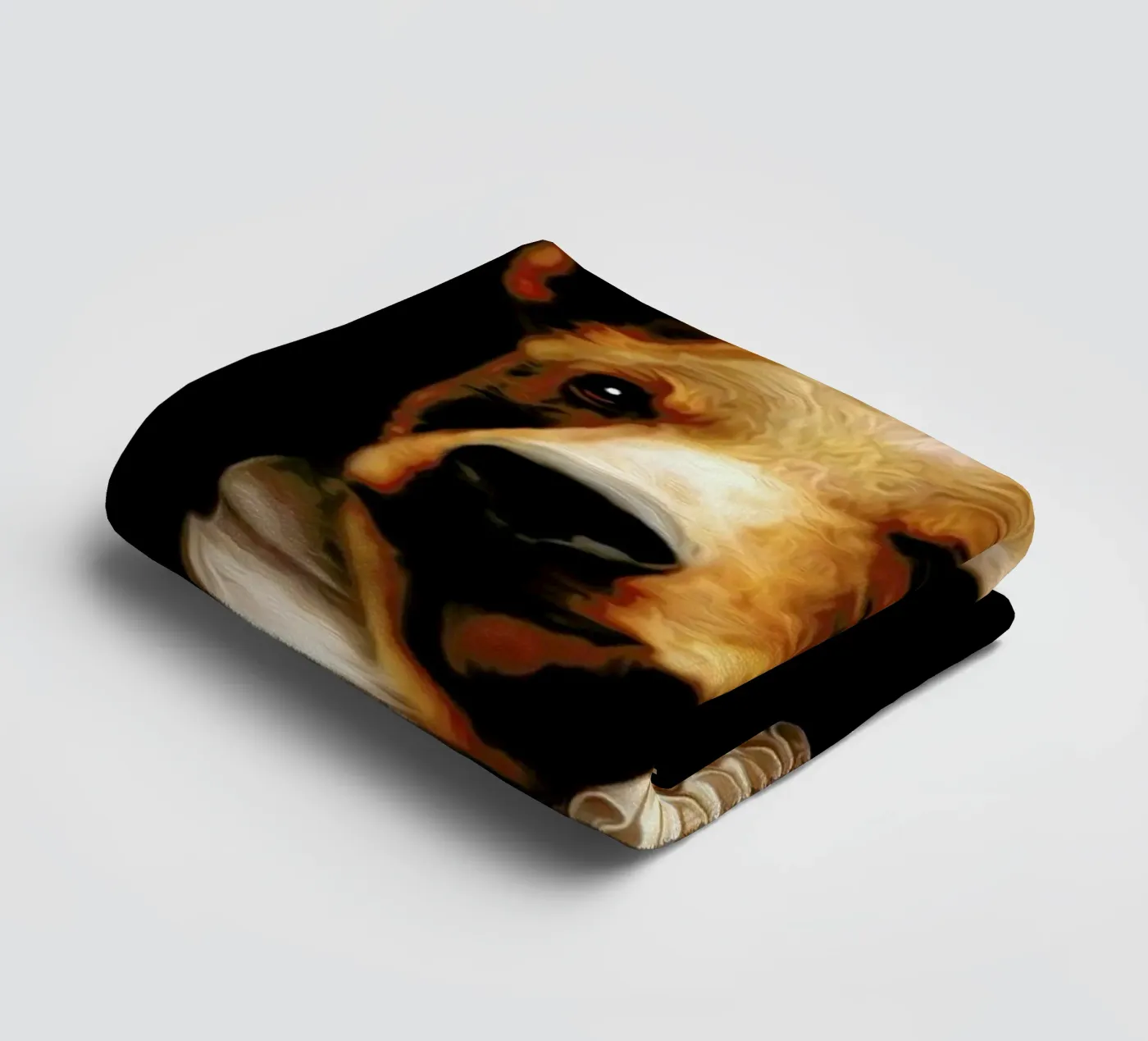 Bruin badhanddoek van Tein Lucasson