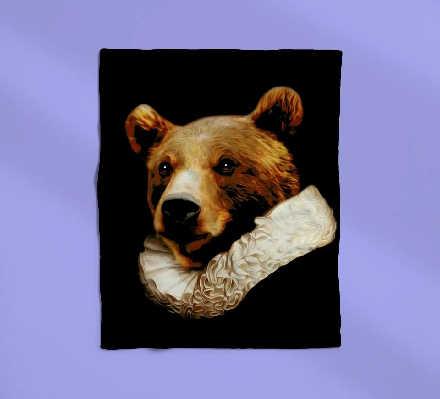 Bruin Fleecedecke von Tein Lucasson