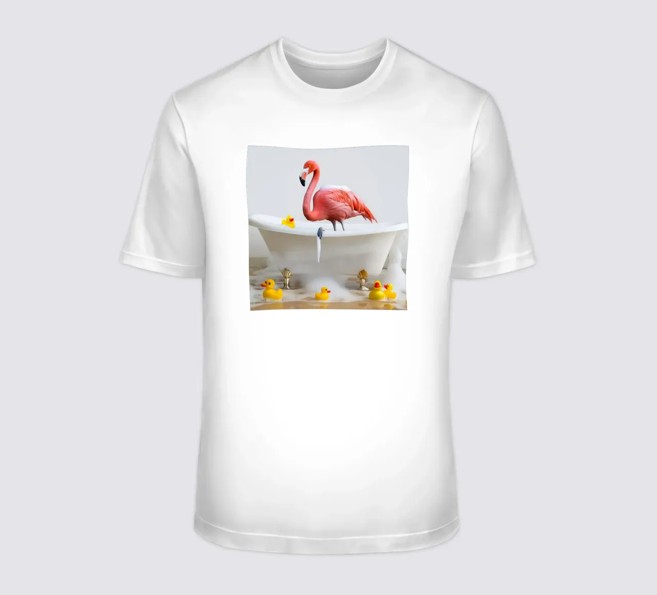 Flamengo nella vasca da bagno t-shirt da Betty Shops