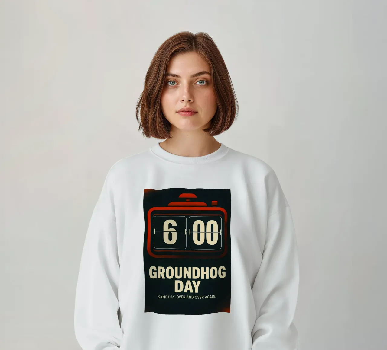 Groundhog Day Print sweatshirt by MoviesArt