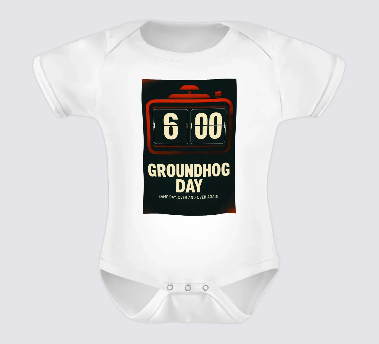Groundhog Day Print body neonato maniche corte da MoviesArt