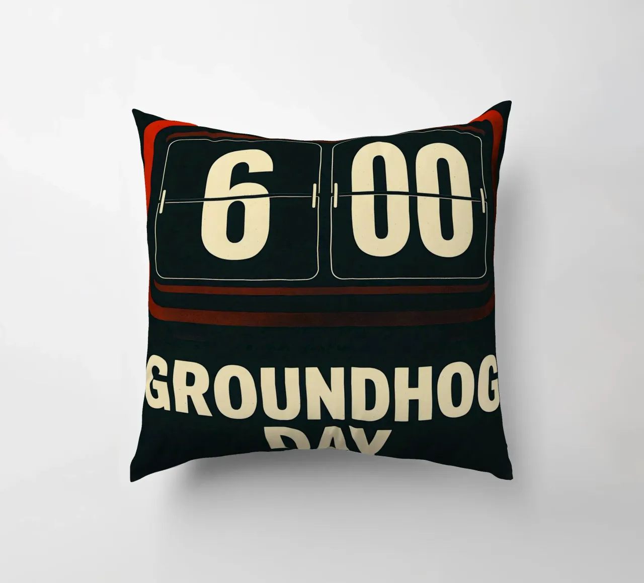 Groundhog Day Print cuscino da MoviesArt