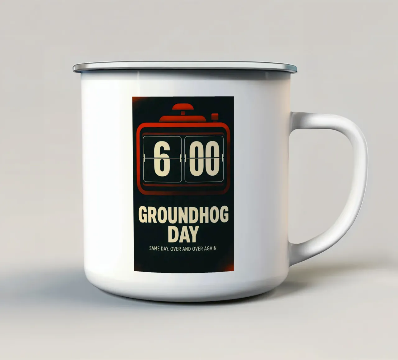 Groundhog Day Print tazza in smalto da MoviesArt