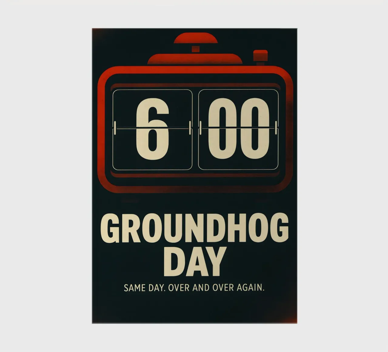 Groundhog Day Print notebook by MoviesArt