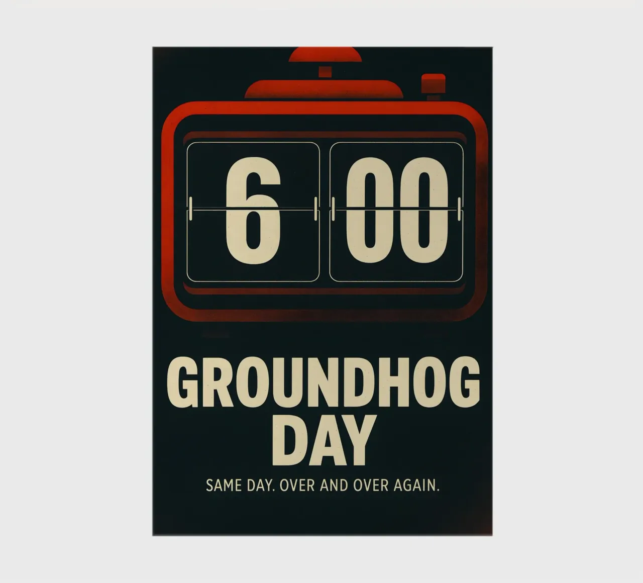 Groundhog Day Print notebook by MoviesArt