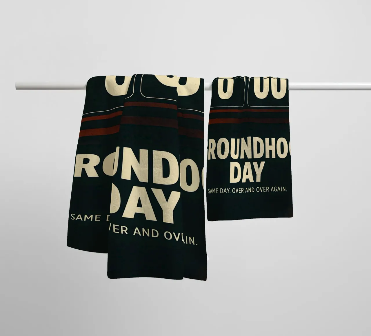 Groundhog Day Print asciugamano da bagno da MoviesArt