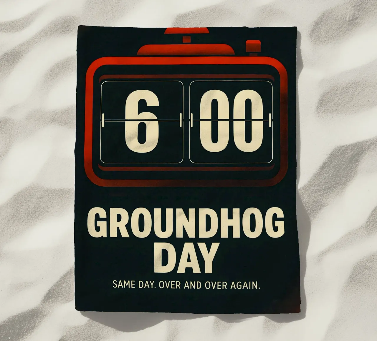 Groundhog Day Print telo mare da MoviesArt