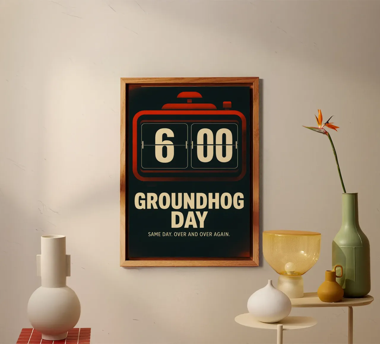 Groundhog Day Print alluminio dibond da MoviesArt