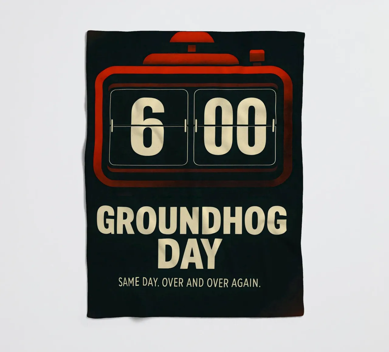 Groundhog Day Print coperta in pile da MoviesArt