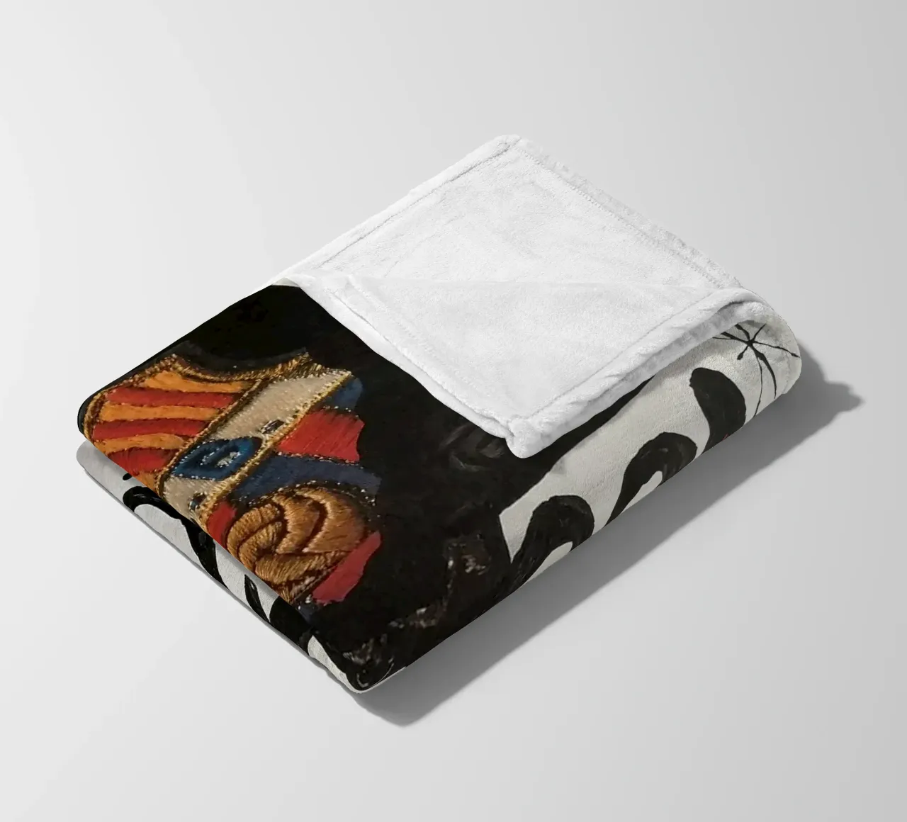 Joan Miro Lithograph Signed and Numbered from Fc Barcelona fleece blanket by phillipp veisenberg