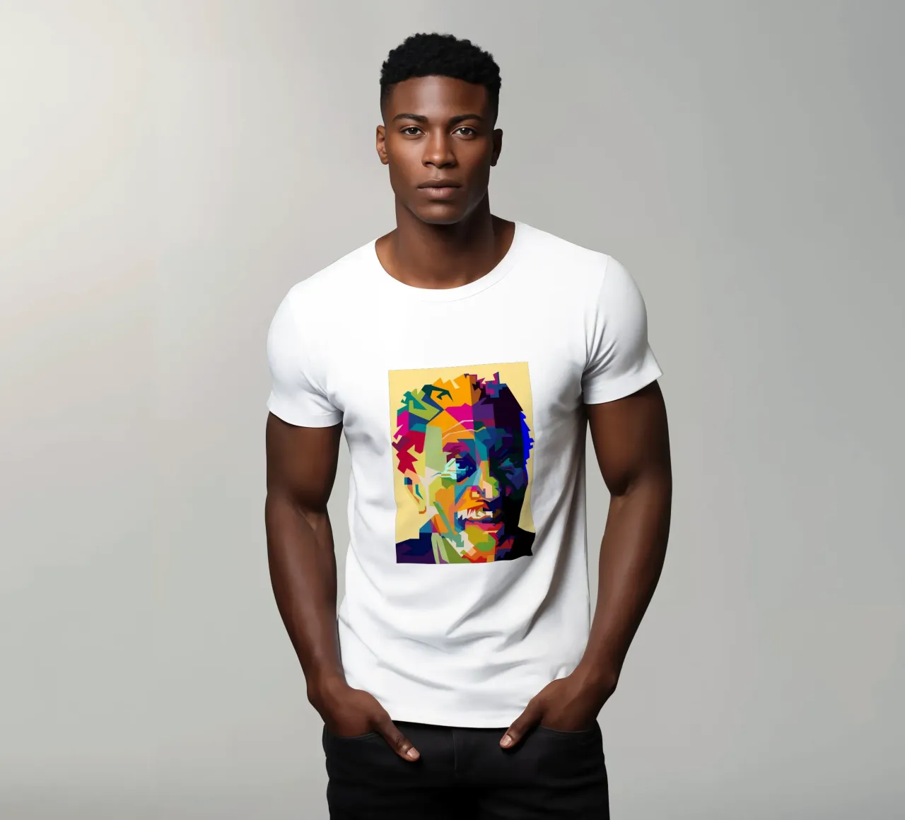 Morgan Freeman Legend Actor WPAP Trending Now t-shirt by Artkreator