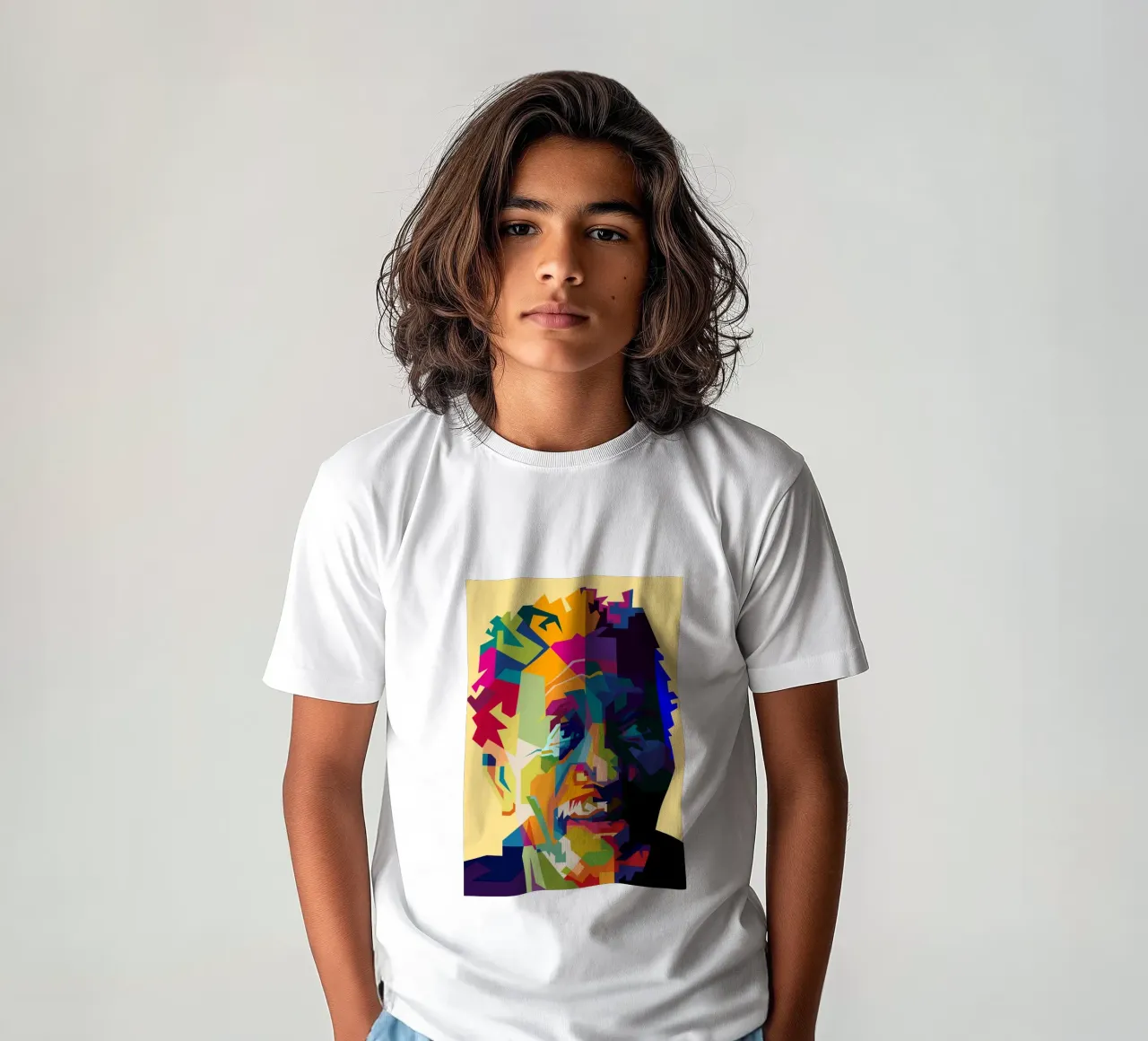 Morgan Freeman Legend Actor WPAP Trending Now kids t-shirt by Artkreator