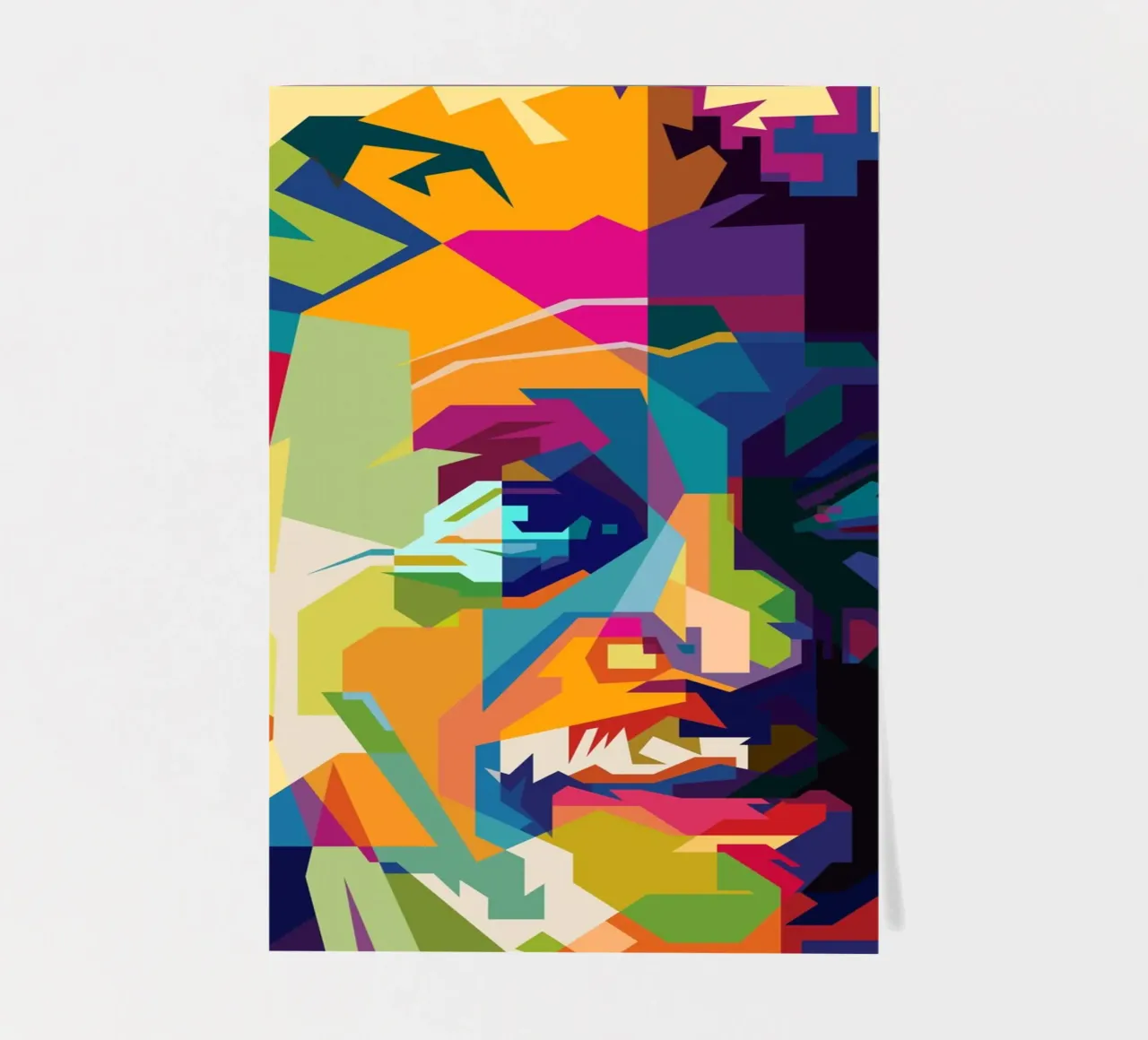 Morgan Freeman Legende Schauspieler WPAP Trending Now Stickerbogen von Artkreator