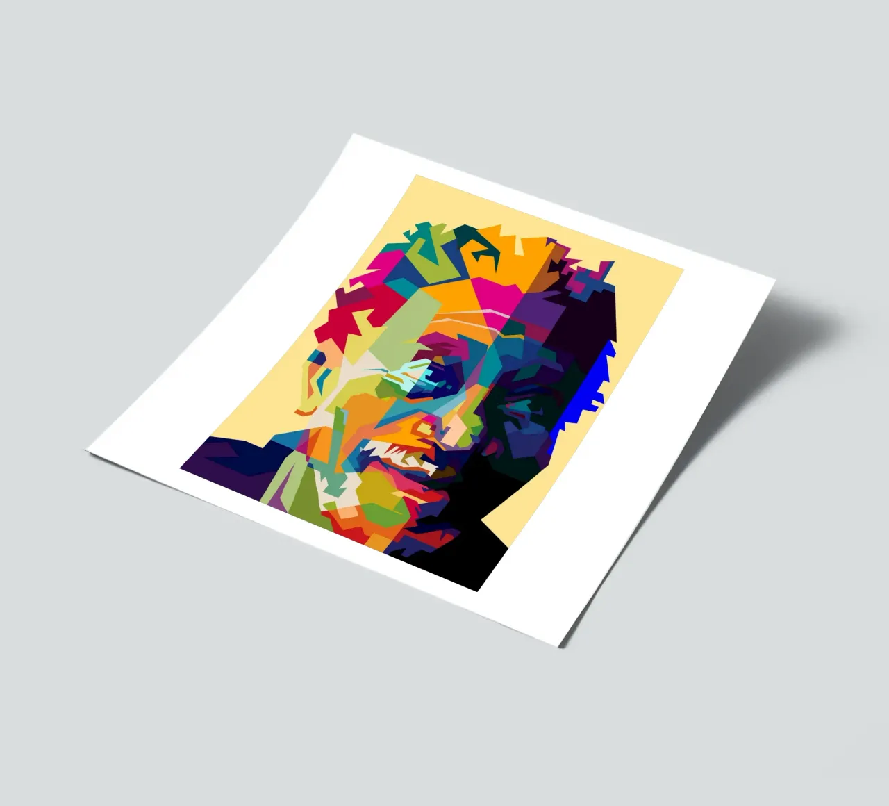 Morgan Freeman Legende Schauspieler WPAP Trending Now Stickerbogen von Artkreator