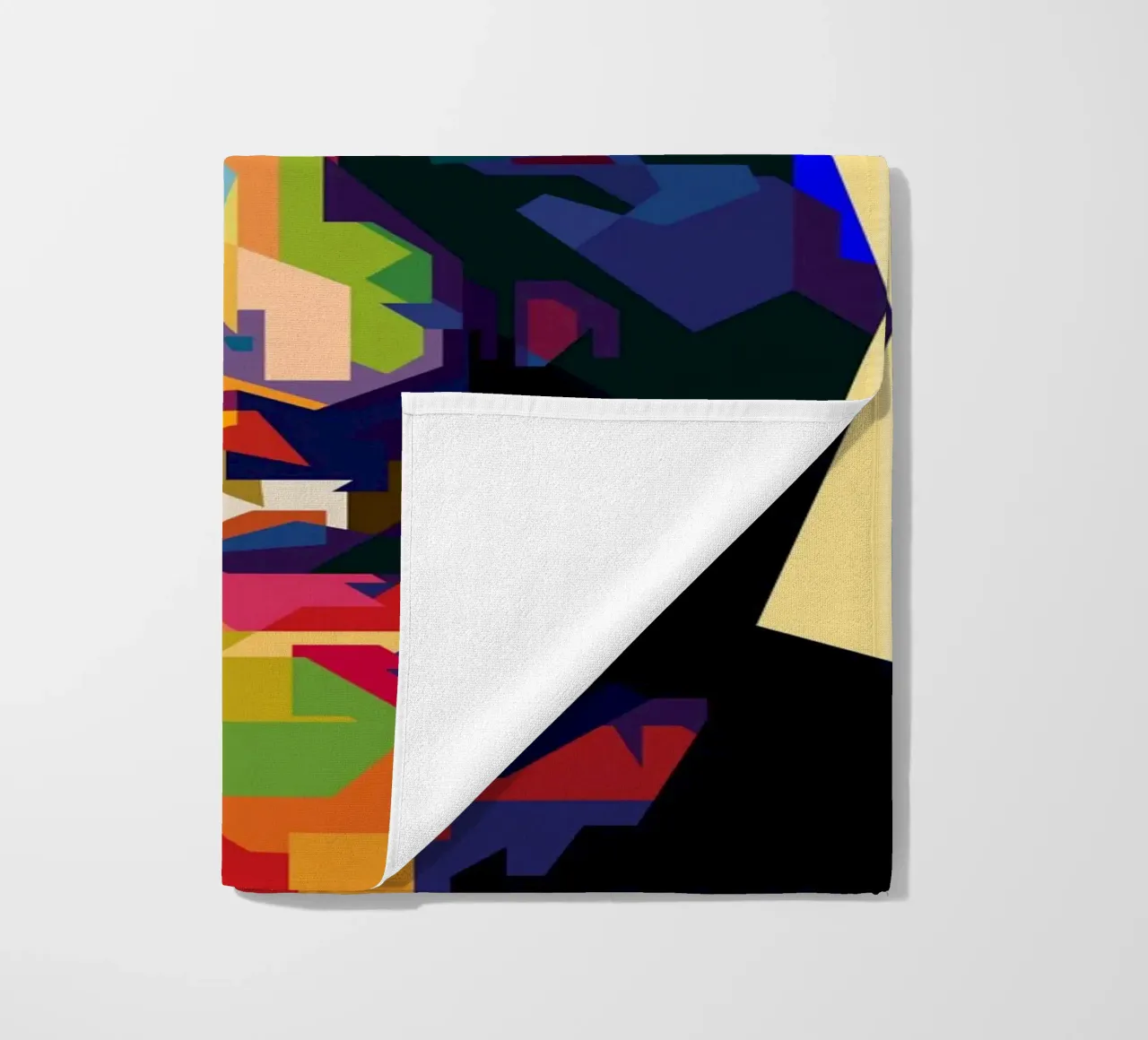 Morgan Freeman Legend Actor WPAP Trending Now beach towel by Artkreator