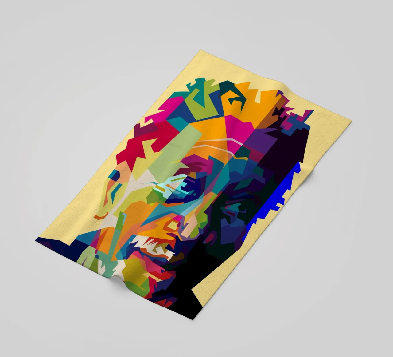 Morgan Freeman Legend Actor WPAP Trending Now beach towel by Artkreator