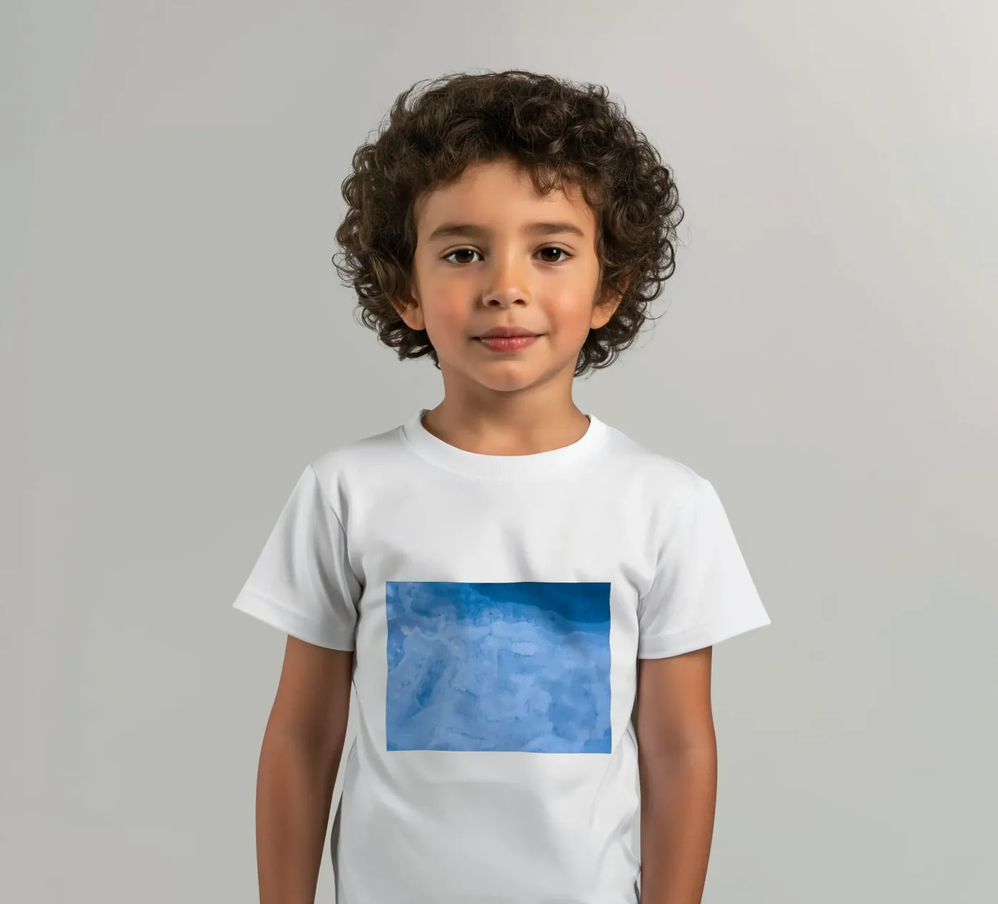 onde bianche t-shirt bambini da Bleu