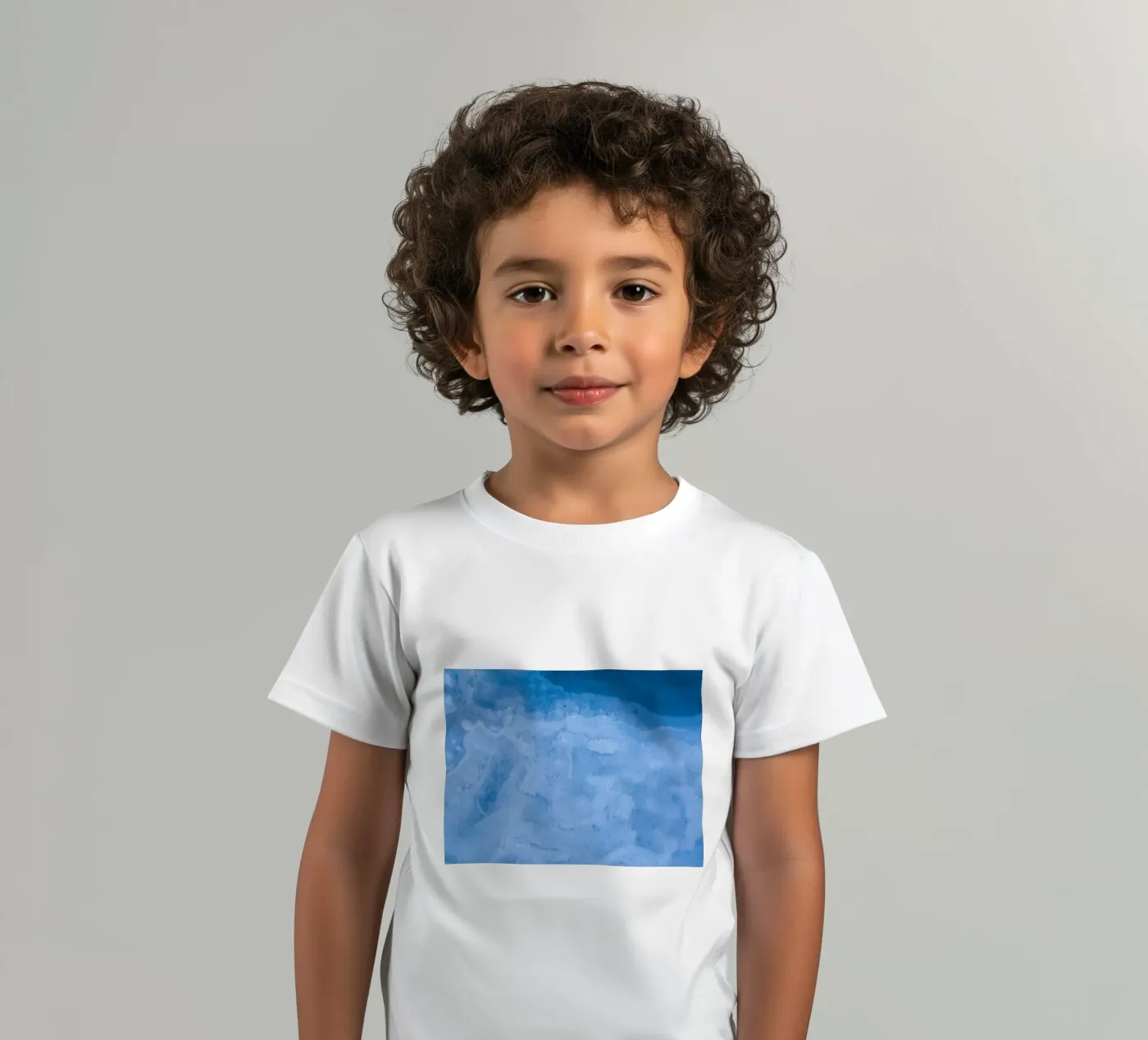 onde bianche t-shirt bambini da Bleu