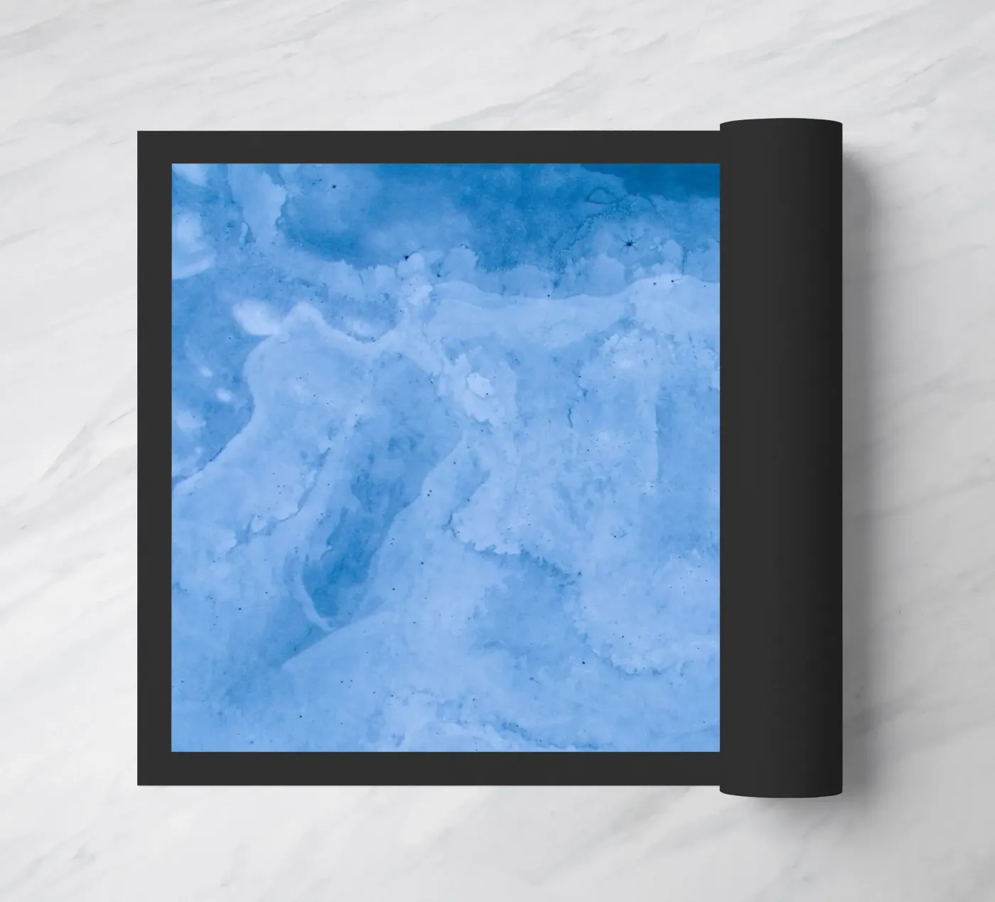 waves white doormat by Bleu