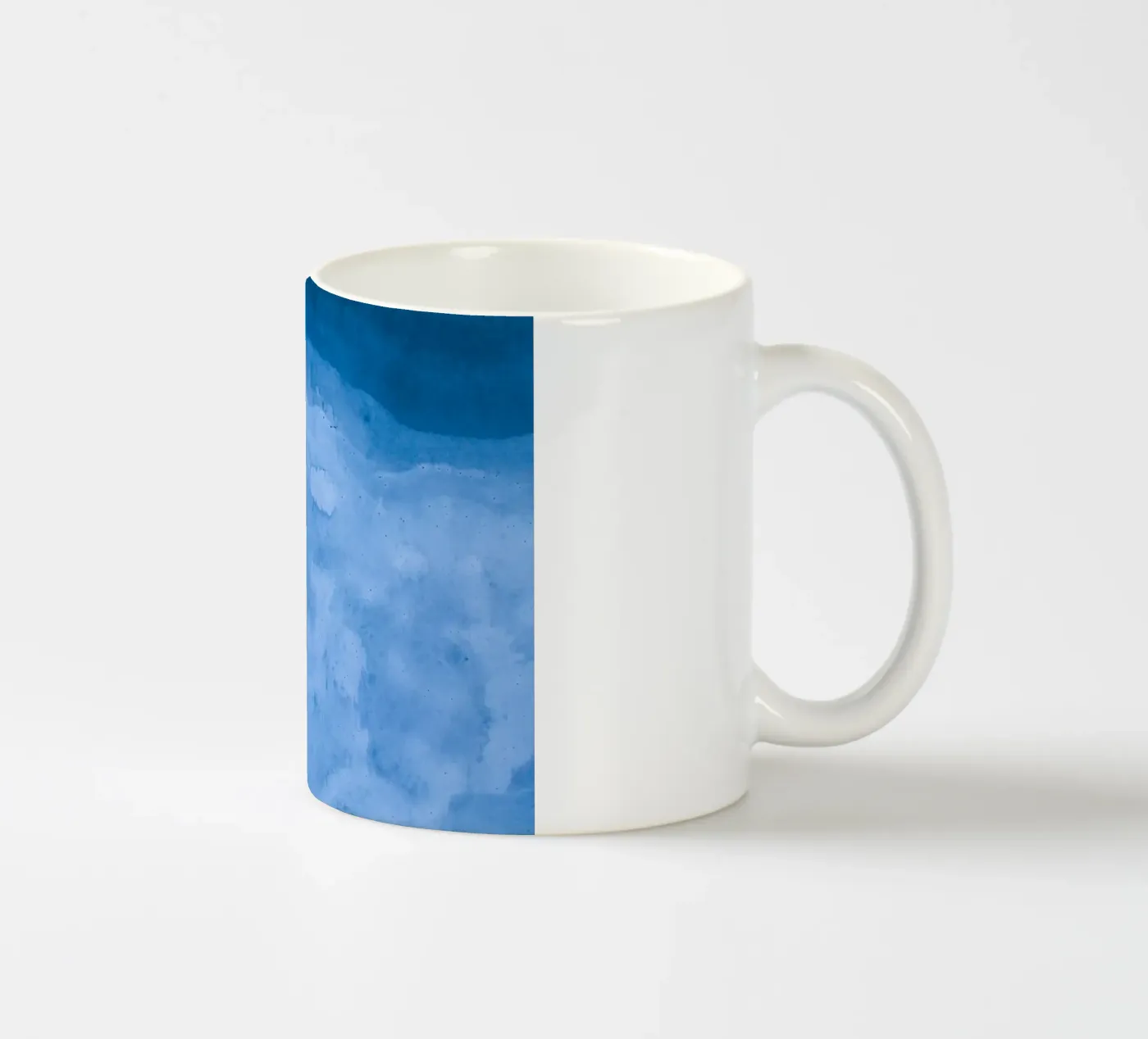 waves white ceramic mug by Bleu