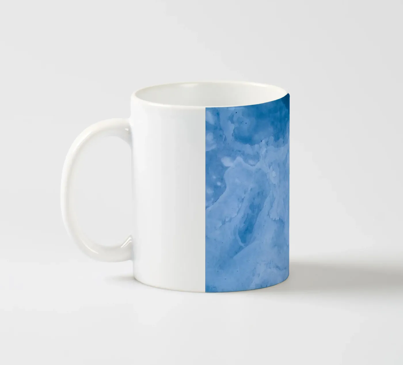 waves white ceramic mug by Bleu