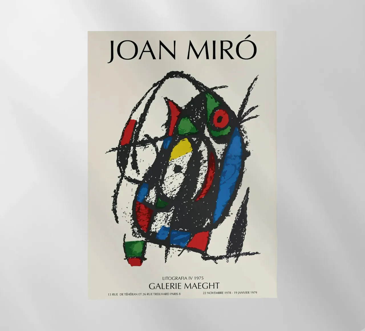 Joan Miro Litografia IV pellicola backlit da phillipp veisenberg