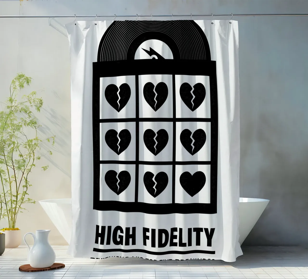 High Fidelity Print tenda da doccia da MoviesArt