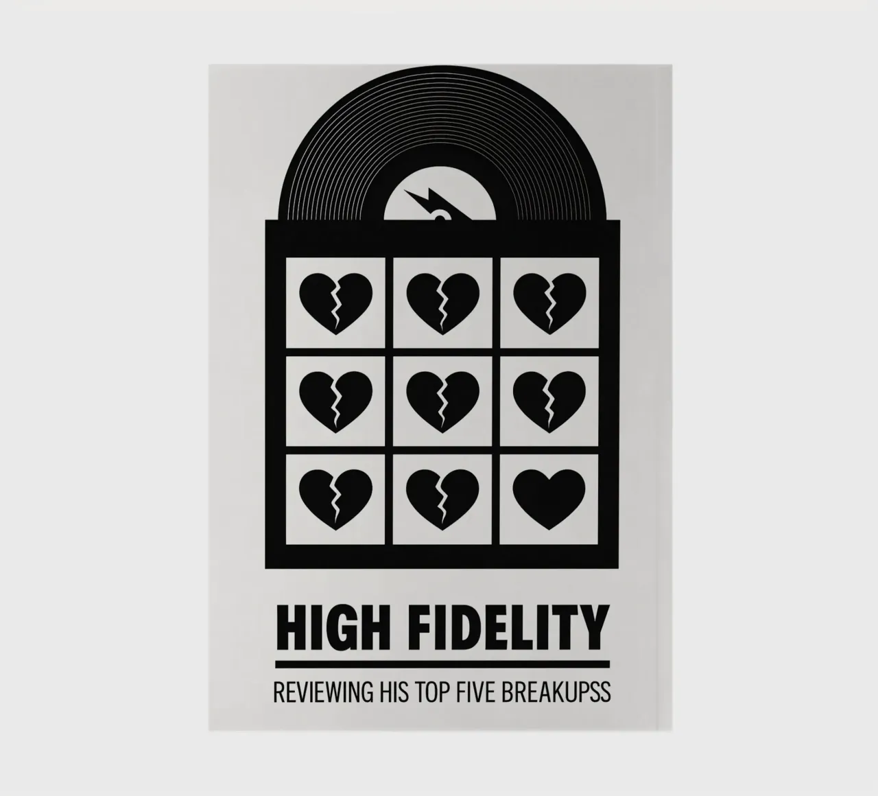 High Fidelity Print notebook by MoviesArt