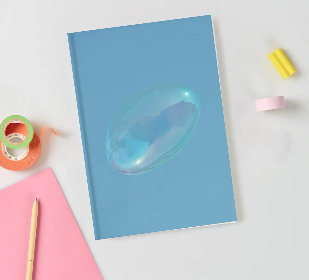 bubble sky notebook by Bleu