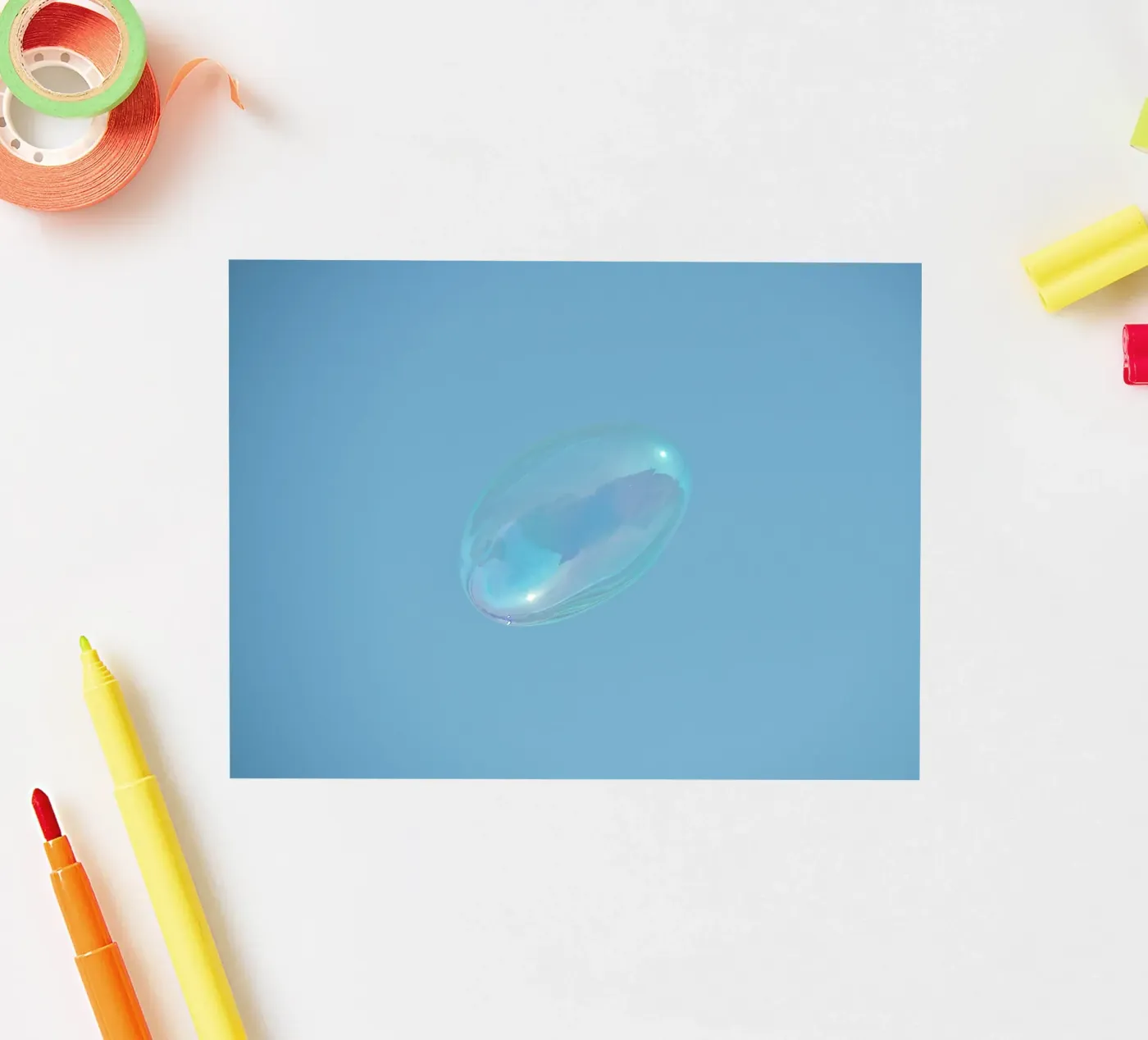 bubble sky sticker by Bleu