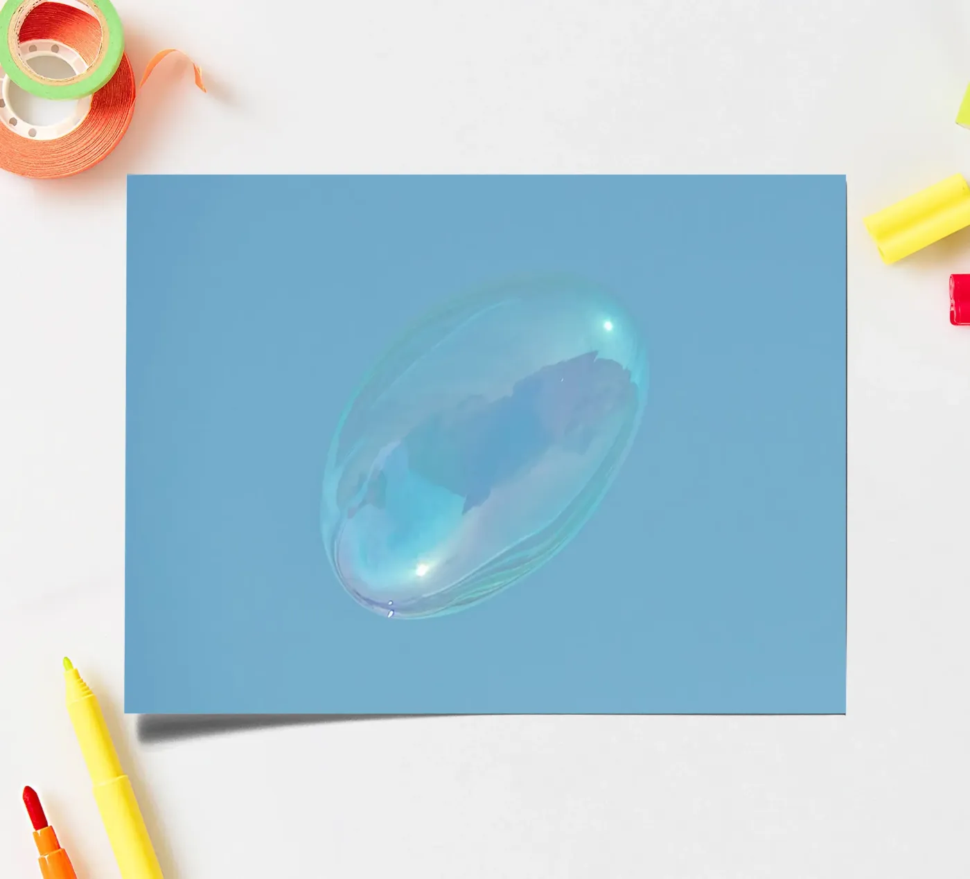 bubble sky sticker sheet by Bleu