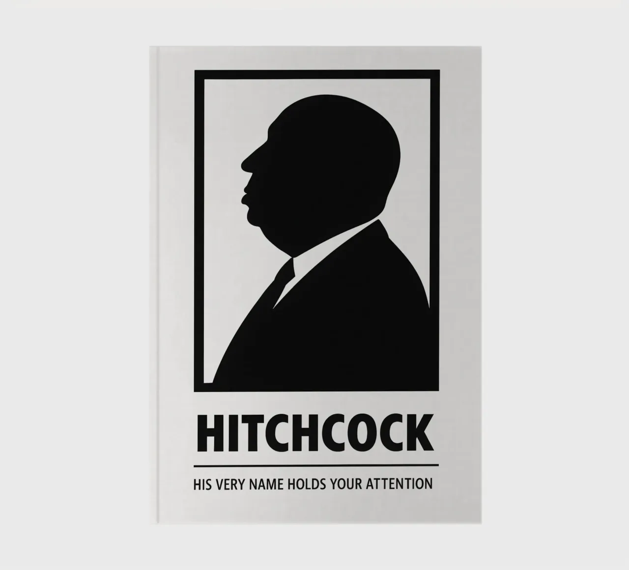 Hitchcock Print notebook by MoviesArt