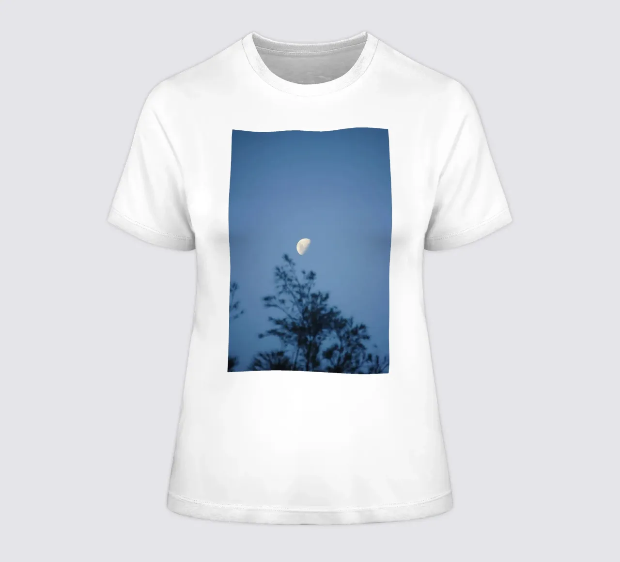 branches sky women's fitted t-shirt by Bleu