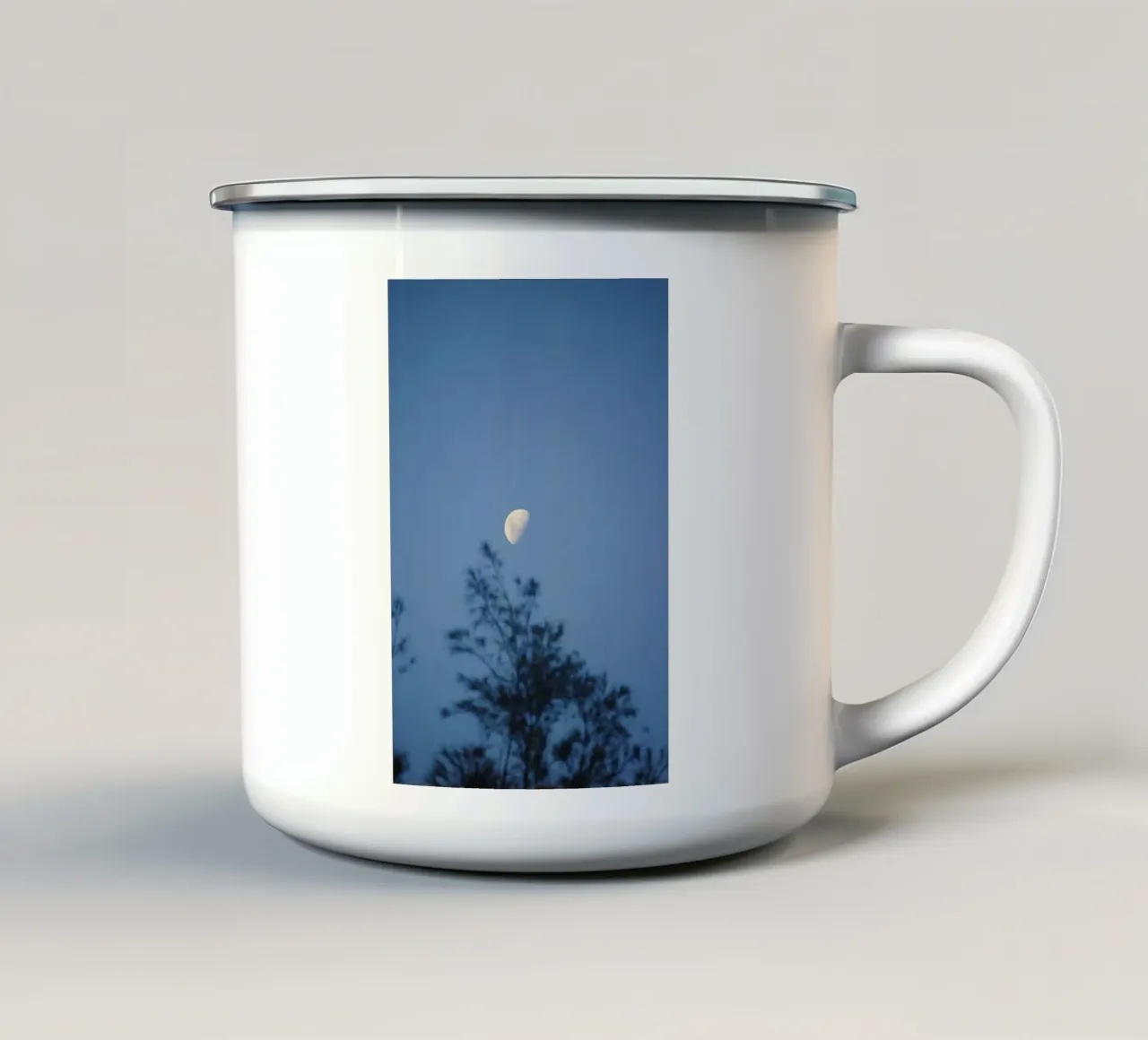rami cielo tazza in smalto da Bleu