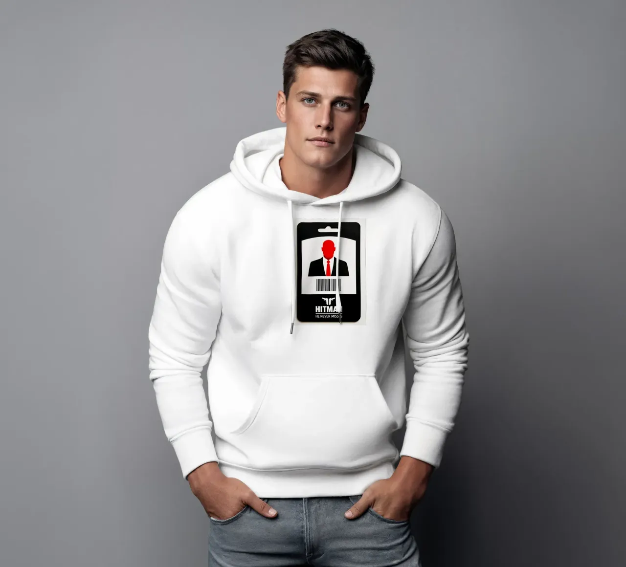 Hitman Print felpa con cappuccio da MoviesArt