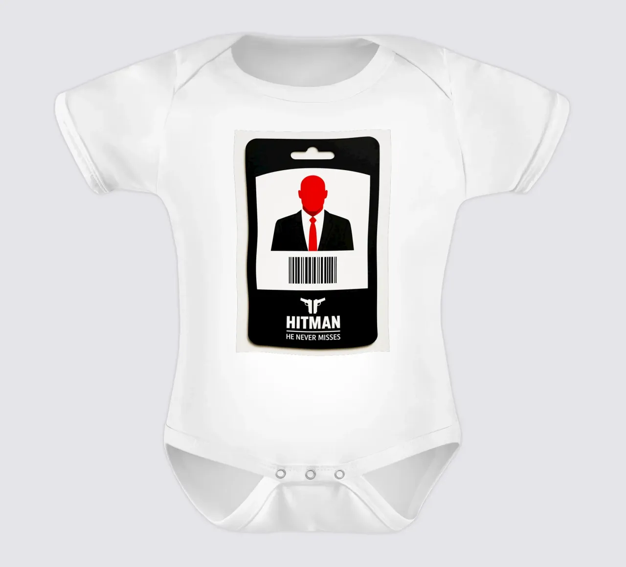 Hitman Print body neonato maniche corte da MoviesArt
