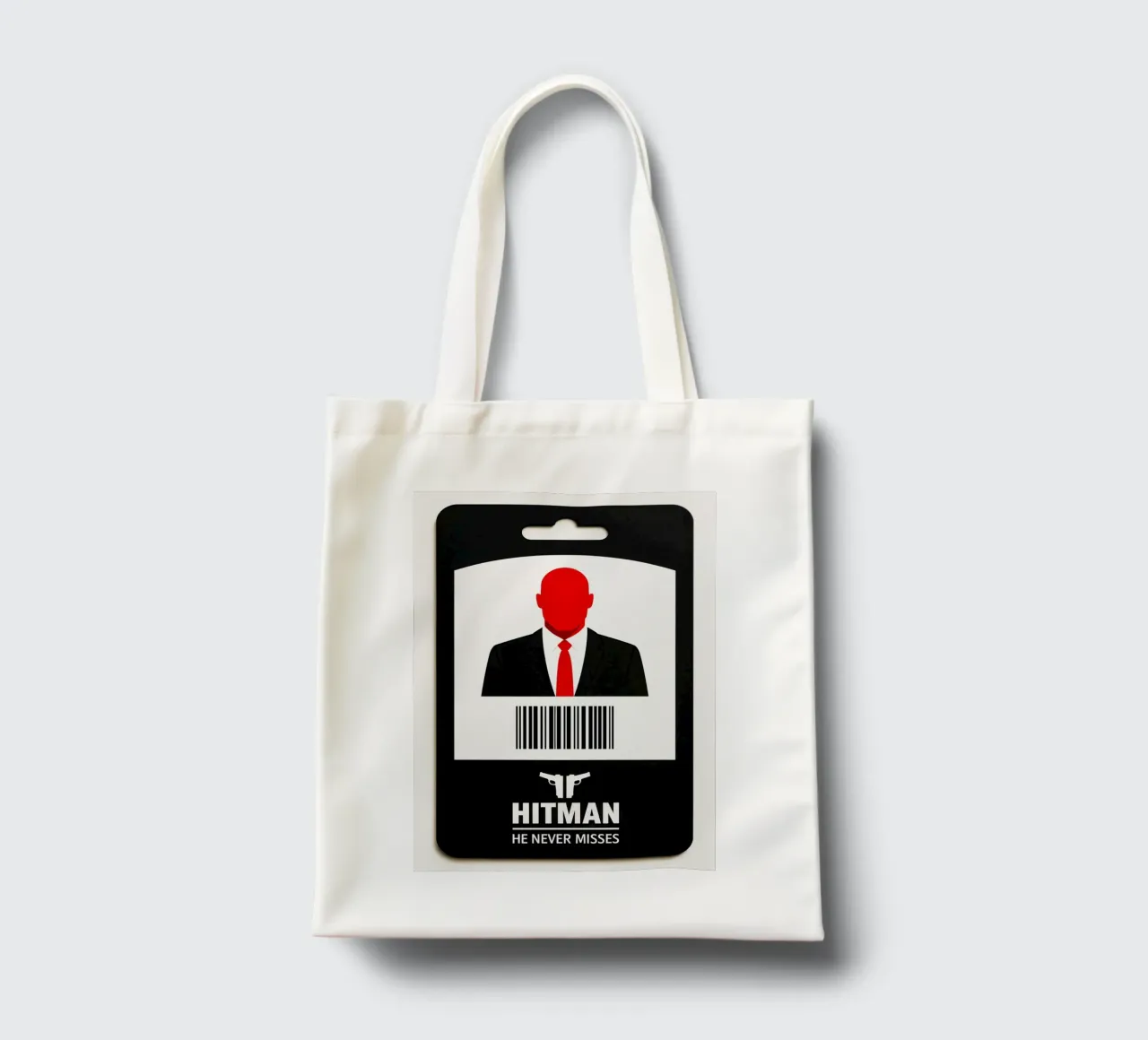 Hitman Print borsa in juta da MoviesArt
