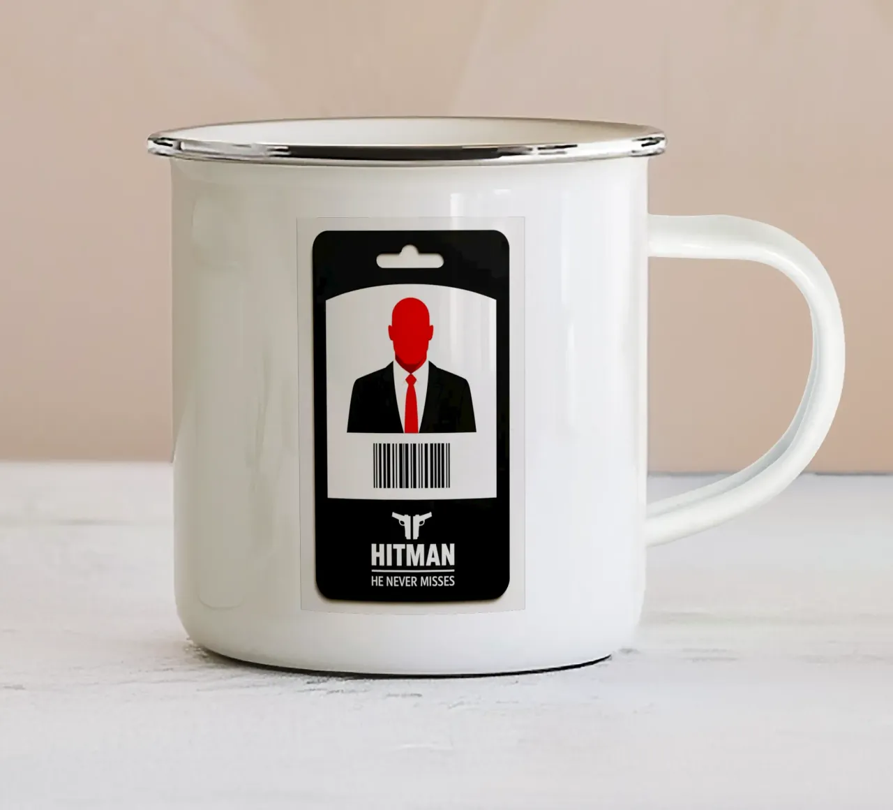 Hitman Print tazza in smalto da MoviesArt