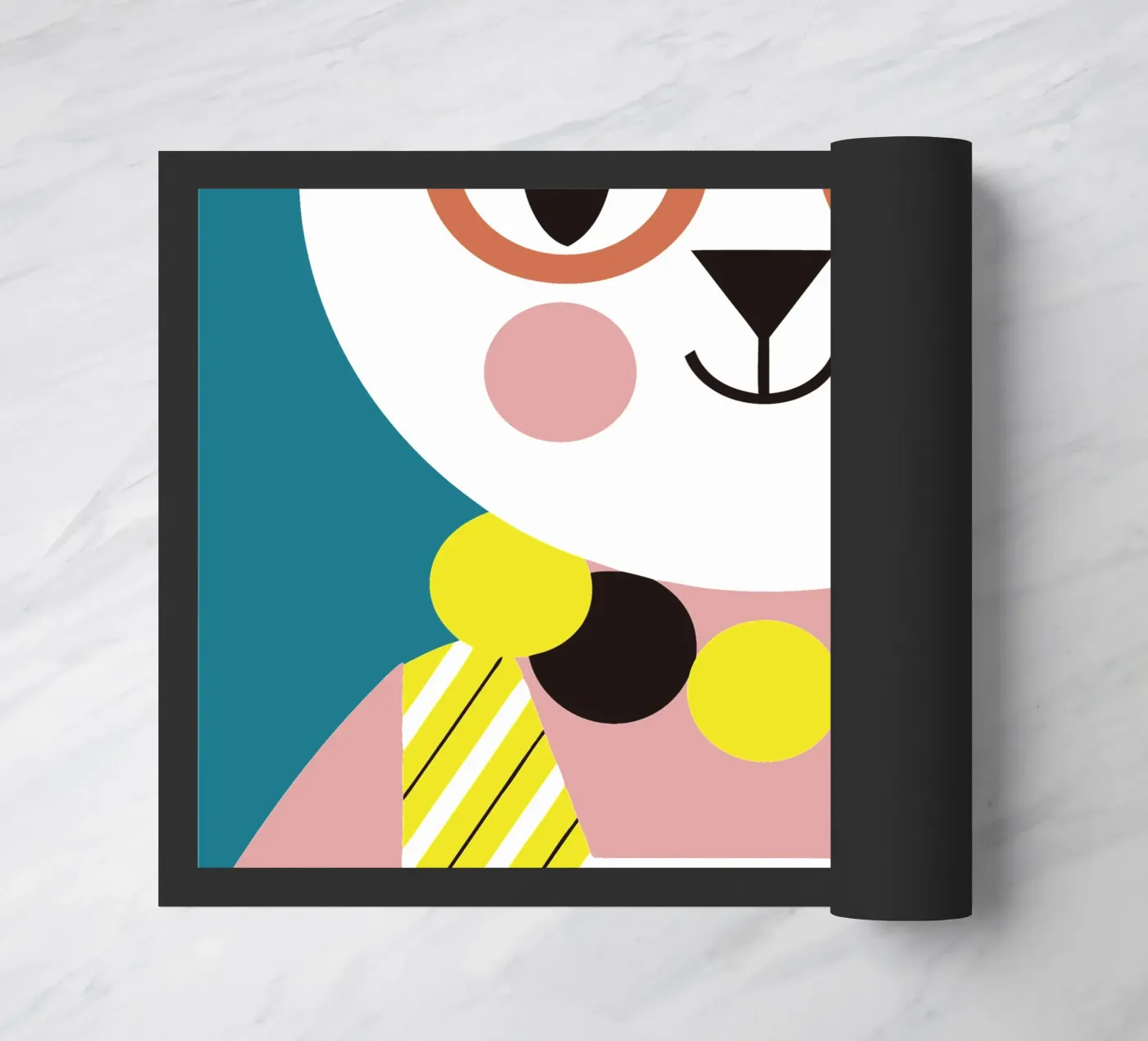 Clown Kat deurmat van LOOK DIFFERENT