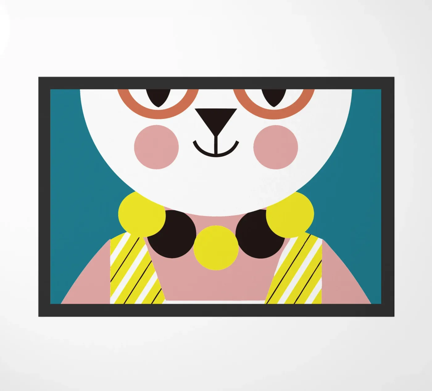 Clown Kat deurmat van LOOK DIFFERENT