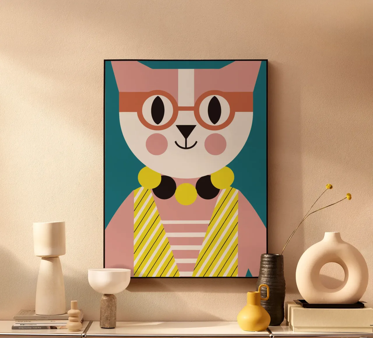 Gatto pagliaccio plexiglass da LOOK DIFFERENT
