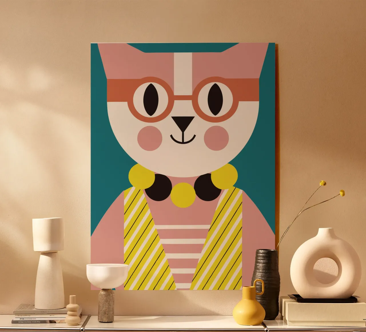 Gatto pagliaccio plexiglass da LOOK DIFFERENT