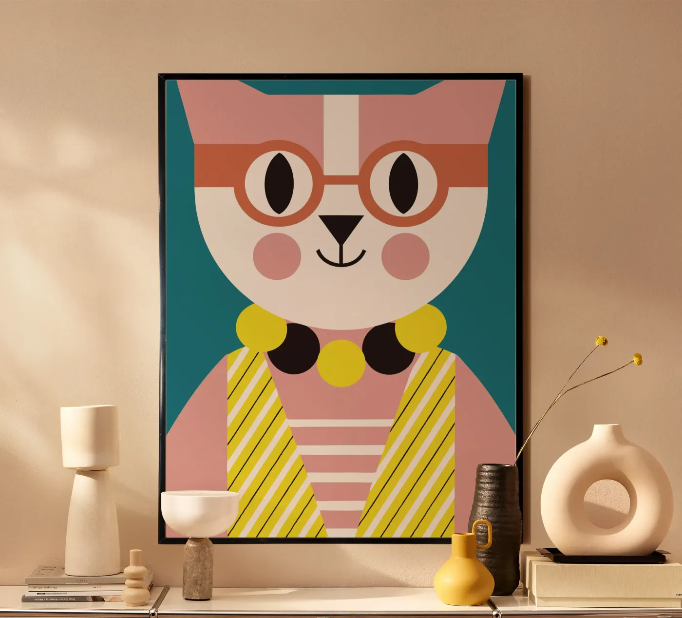 Clown Kat poster van LOOK DIFFERENT