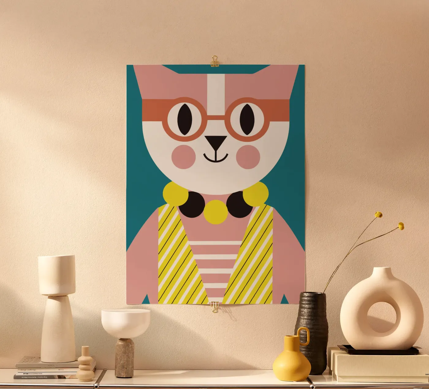 Clown Kat poster van LOOK DIFFERENT