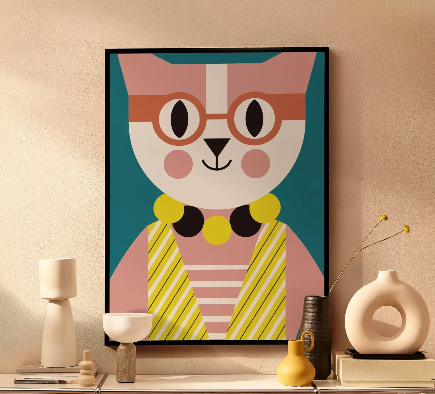 Clown Kat poster van LOOK DIFFERENT