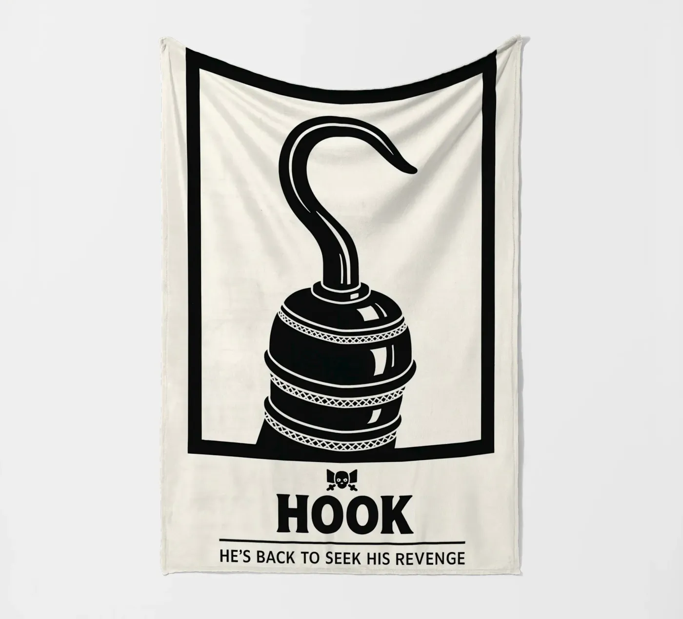 Hook Print Fleecedecke von MoviesArt