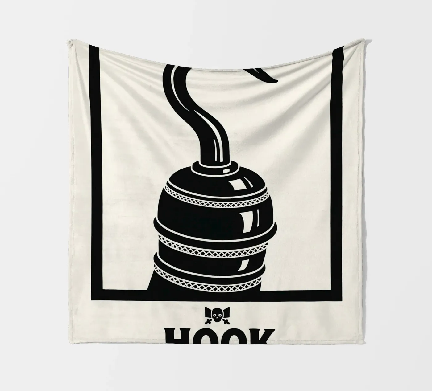 Hook Print Fleecedecke von MoviesArt