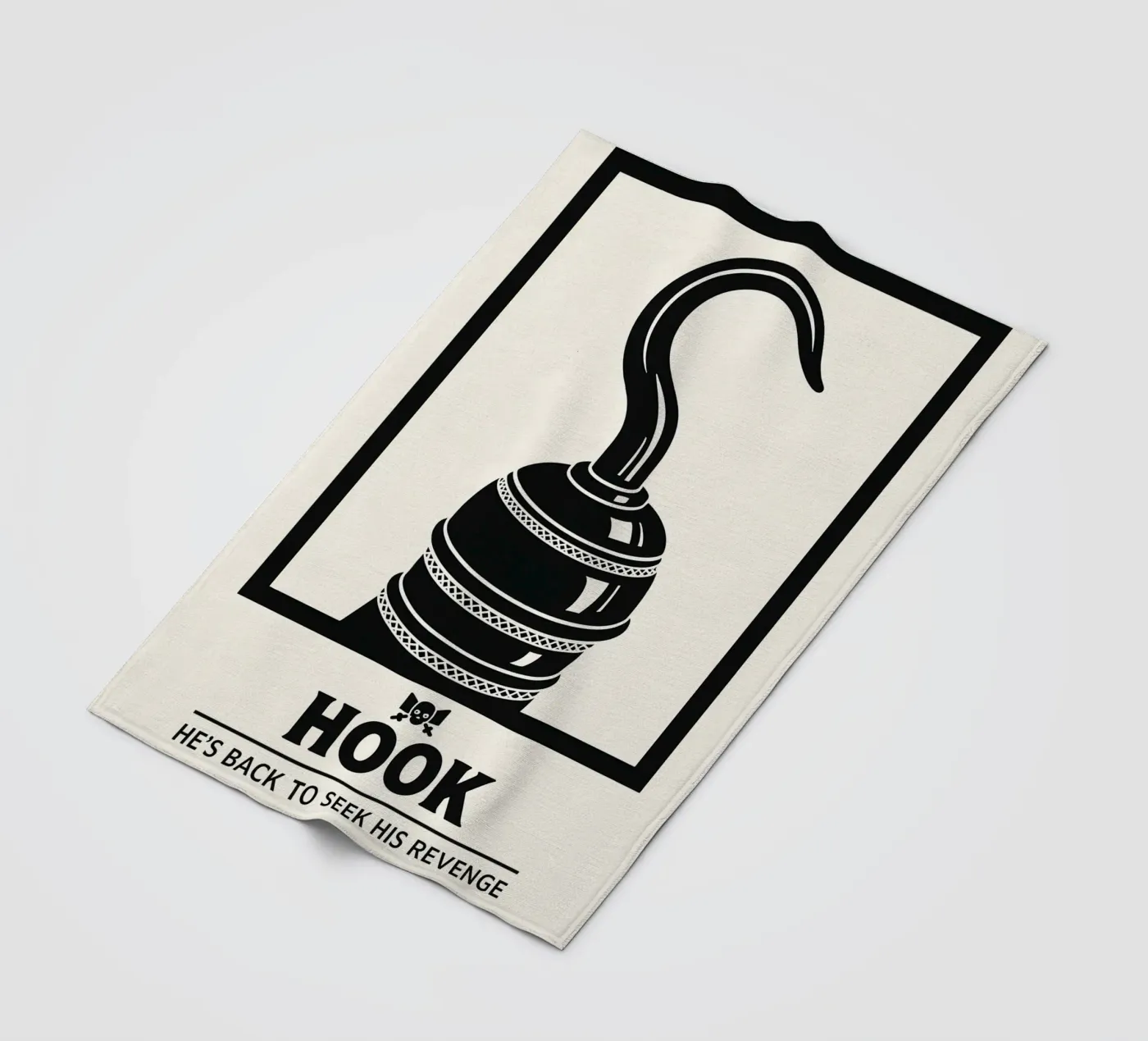 Hook Print Fleecedecke von MoviesArt