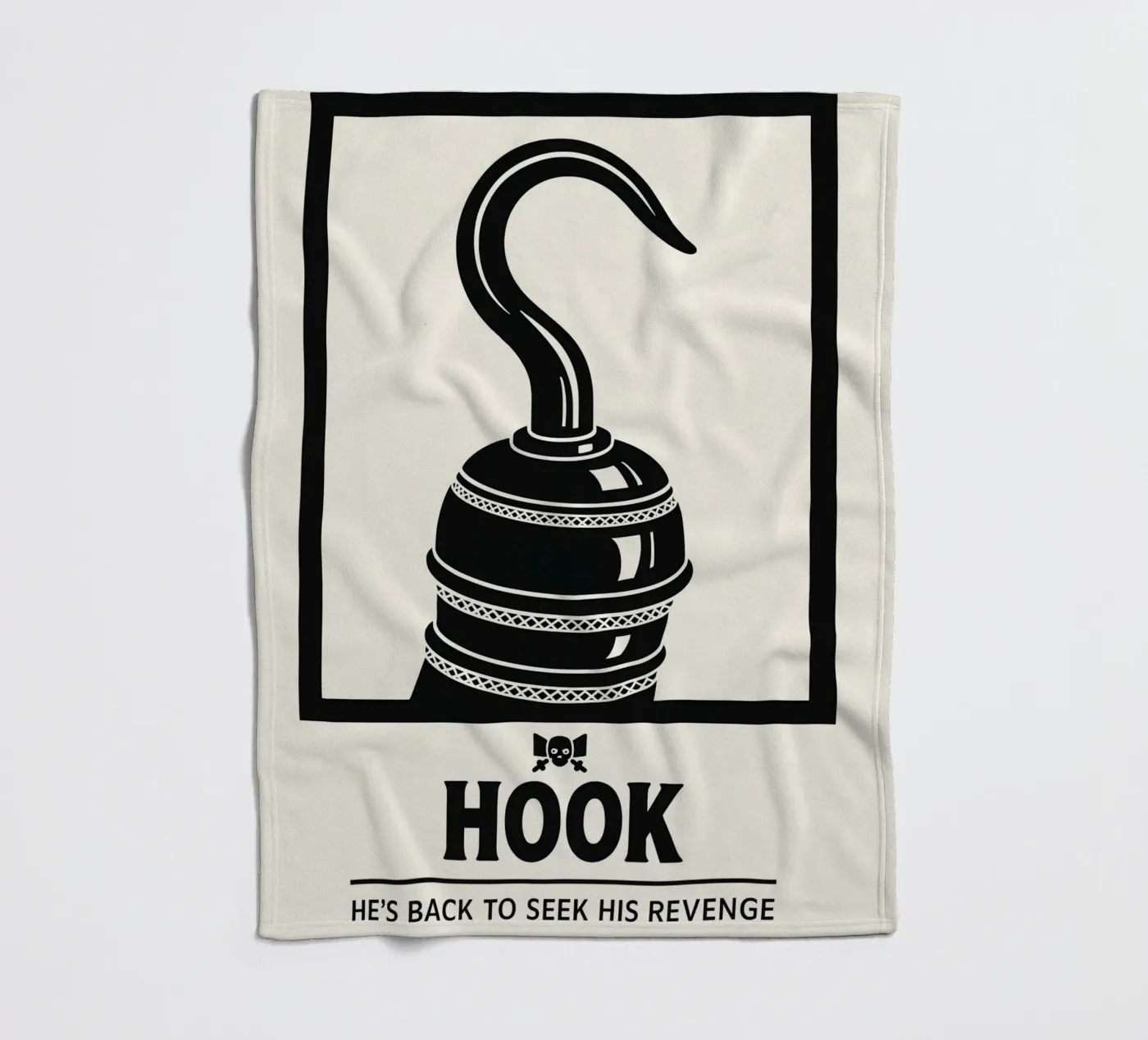 Hook Print Fleecedecke von MoviesArt