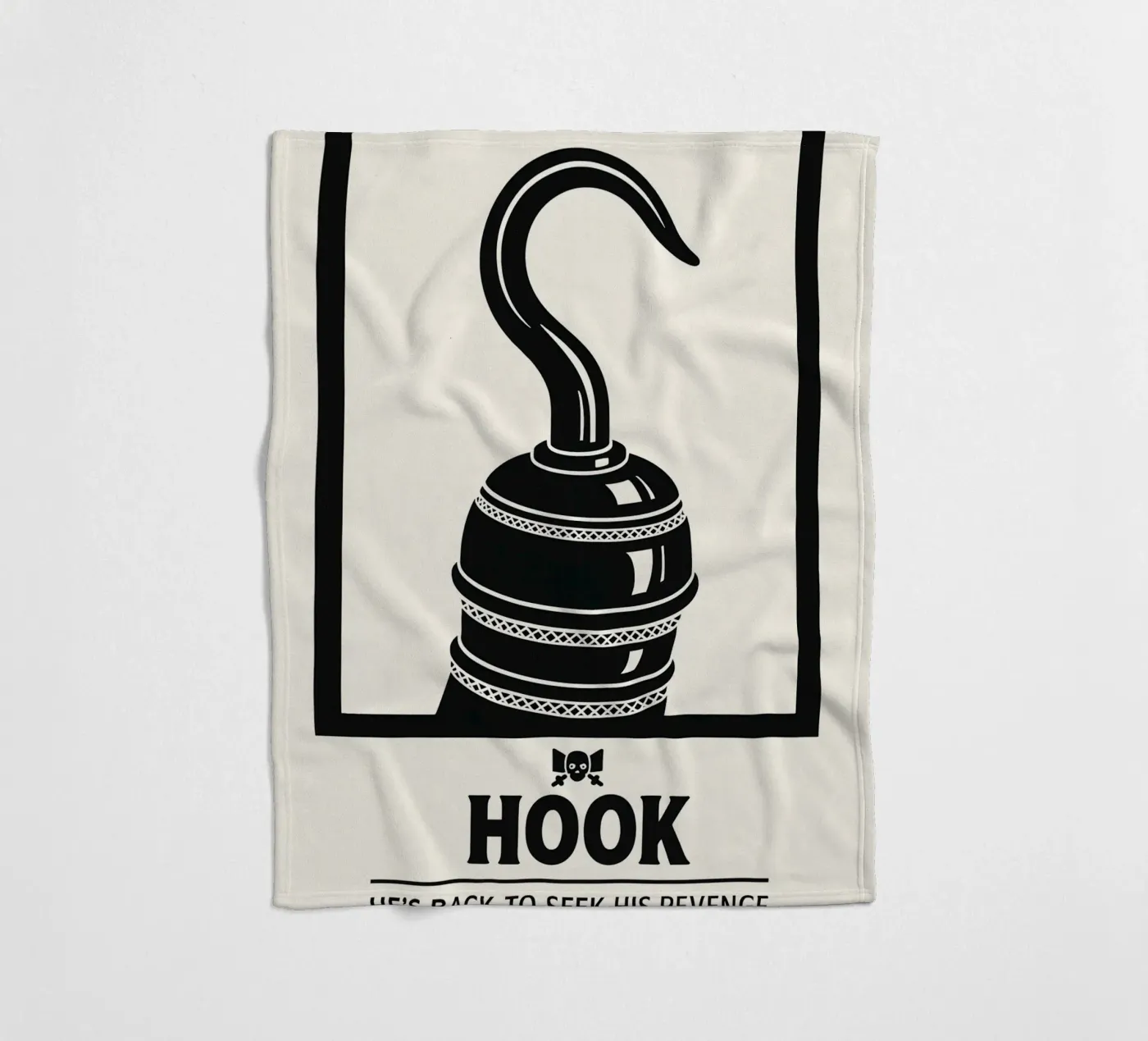Hook Print Fleecedecke von MoviesArt